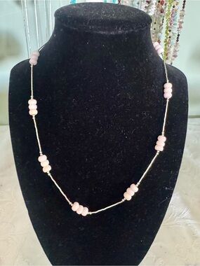18” Pink Conch Liquid Sterling Silver Necklace